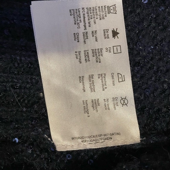 Espirit navy sweater:tunic with sparkle - Picture 3 of 4